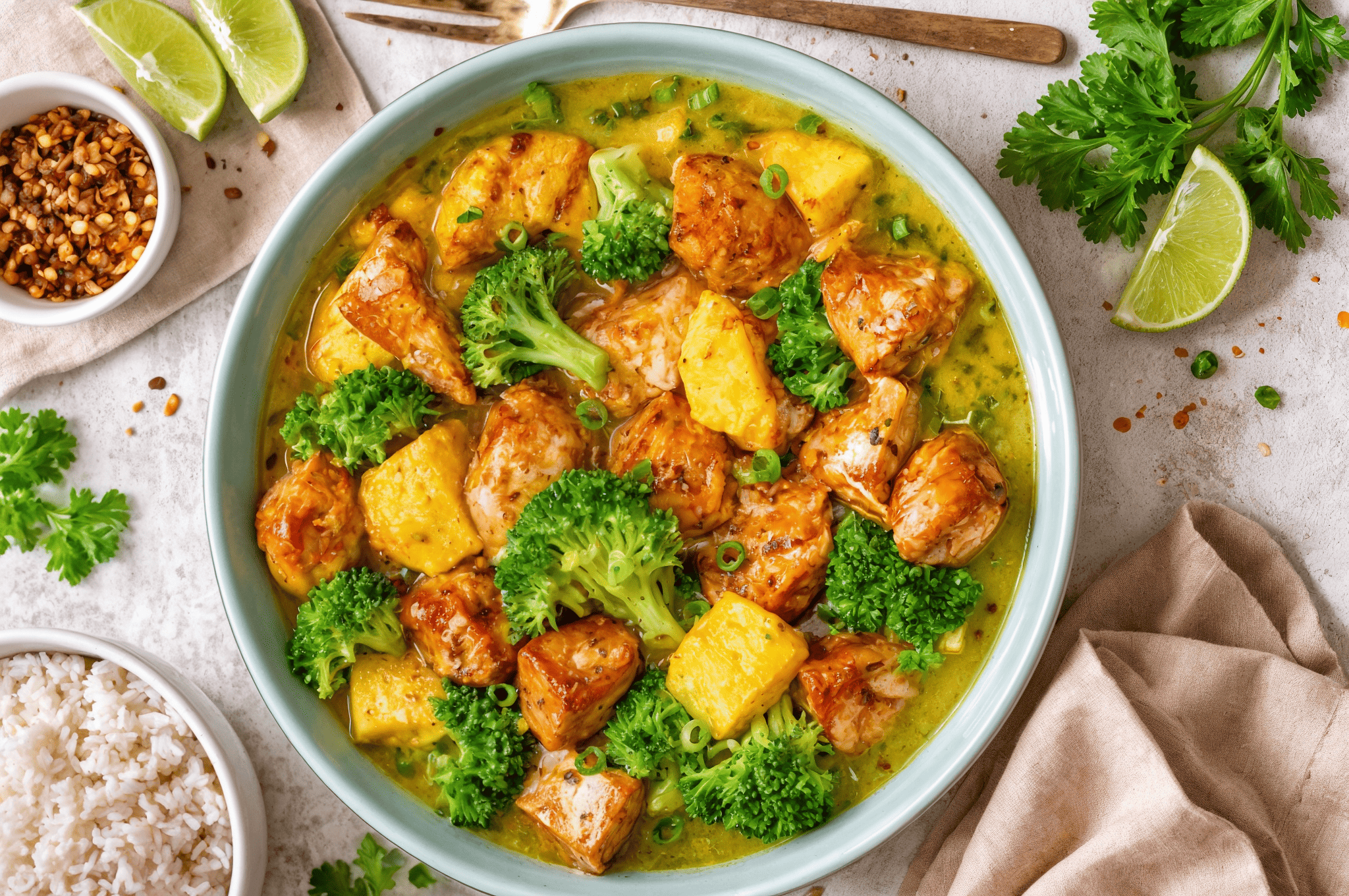 Курочка в соусі з ананасовим соком