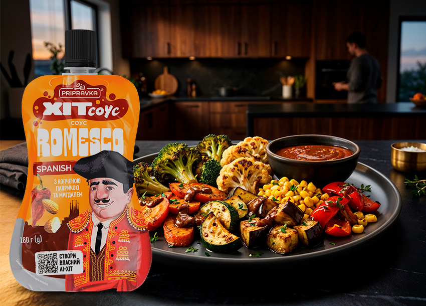 ЗАПЕЧЕНІ ОВОЧІ ПО-ІТАЛІЙСЬКИ З СОУСОМ ROMESCO
