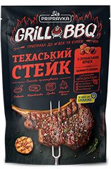 "Texas steak" with Szechwan pepper, garlic and malt 30g